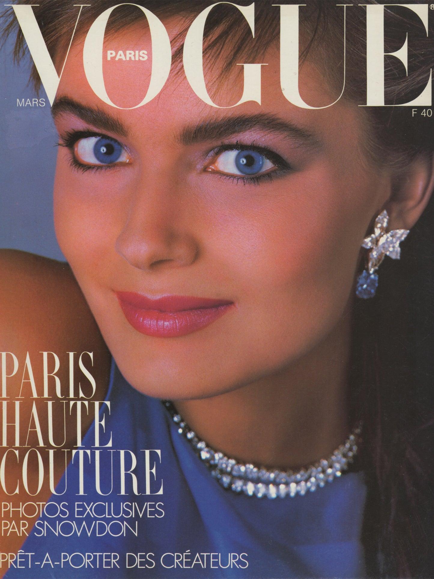 VOGUE PARIS March 1986 – VINTAGE VON WERTH